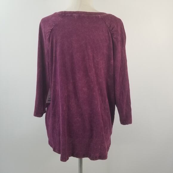 Terra Sky Purple Light Sweatshirt Style Long Sleeve Top NEW 1X - Picture 2 of 4
